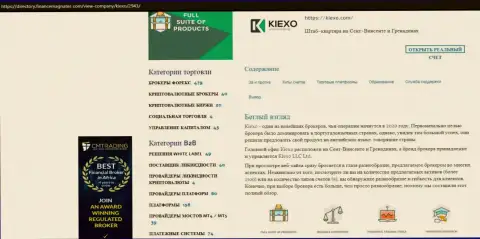 Статья про форекс дилинговую компанию KIEXO представлена на сайте Directory FinanceMagnates Com