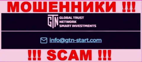 Адрес электронной почты мошенников Global Trust Network, информация с официального сайта