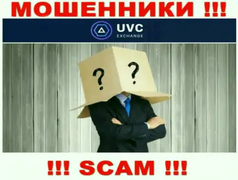 Не работайте с интернет мошенниками UVC Exchange - нет сведений об их непосредственных руководителях