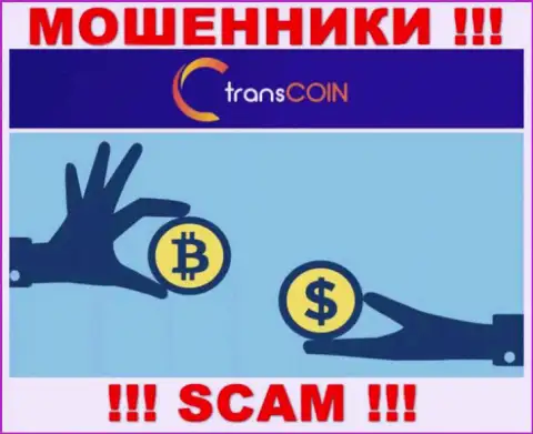 Связавшись с TransCoin, можете потерять вклады, ведь их Криптовалютный обменник - это лохотрон