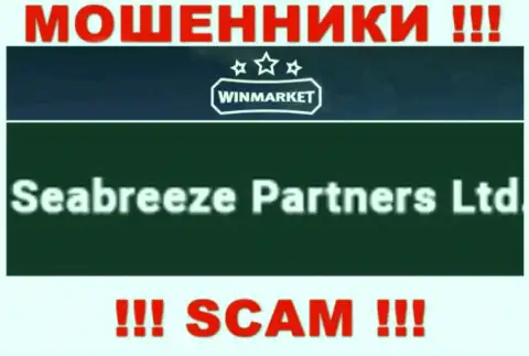 Свое юридическое лицо контора WinMarket не скрывает - это Seabreeze Partners Ltd