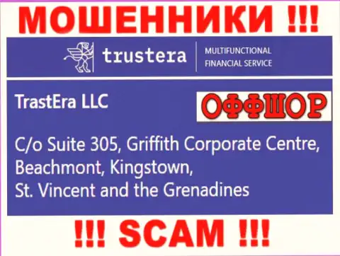 Suite 305, Griffith Corporate Centre, Beachmont, Kingstown, St. Vincent and the Grenadines - офшорный юридический адрес мошенников Трустера, указанный у них на сайте, БУДЬТЕ ОЧЕНЬ БДИТЕЛЬНЫ !!!