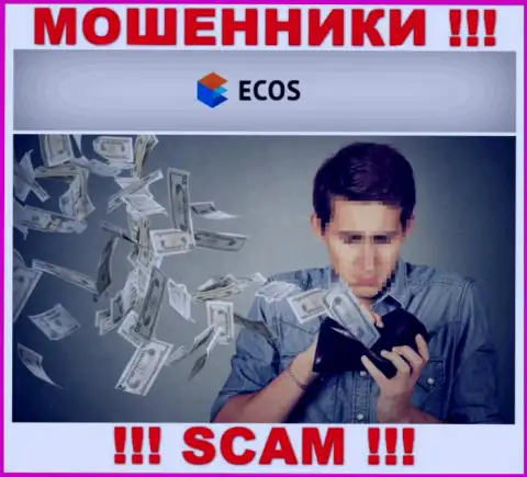 Захотели заработать в сети с мошенниками ECOS - это не получится однозначно, ограбят
