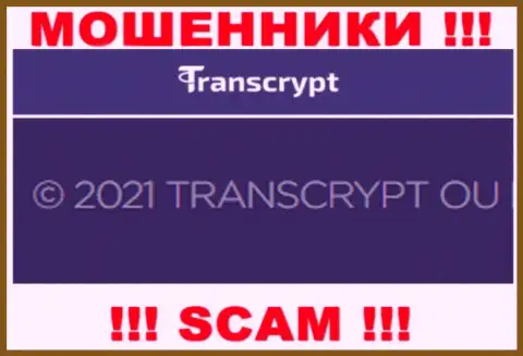 Вы не сумеете сохранить свои вложения работая совместно с компанией TransCrypt, даже если у них имеется юр лицо ТрансКрипт ОЮ