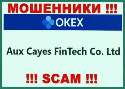 Aux Cayes FinTech Co. Ltd это компания, управляющая internet-кидалами OKEx