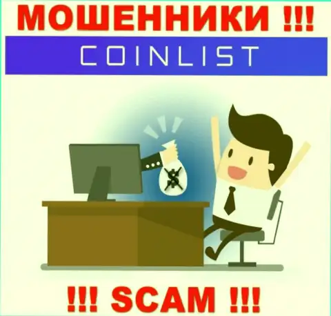 Не поведитесь на предложения совместно сотрудничать с организацией CoinList, помимо кражи вкладов ожидать от них нечего