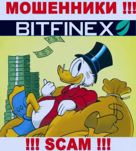 С Bitfinex заработать не получится, заманят в свою организацию и оставят без копейки