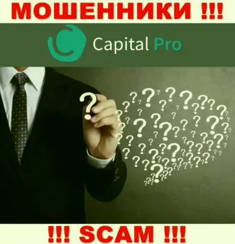 Capital-Pro - это подозрительная организация, информация о руководстве которой напрочь отсутствует