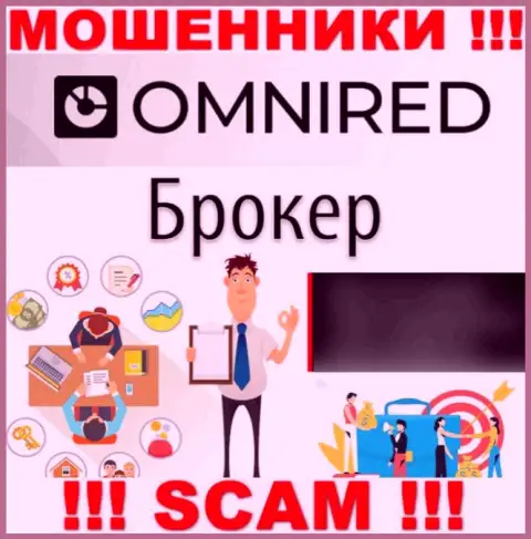 Не надо доверять финансовые вложения Omnired, так как их область работы, Broker, обман