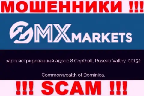 GMX Markets - это МОШЕННИКИ ! Спрятались в оффшорной зоне по адресу: 8 Copthall, Roseau Valley, 00152 Commonwealth of Dominica