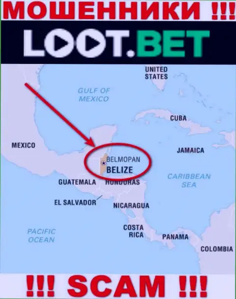 Советуем избегать сотрудничества с кидалами LootBet, Belize - их офшорное место регистрации