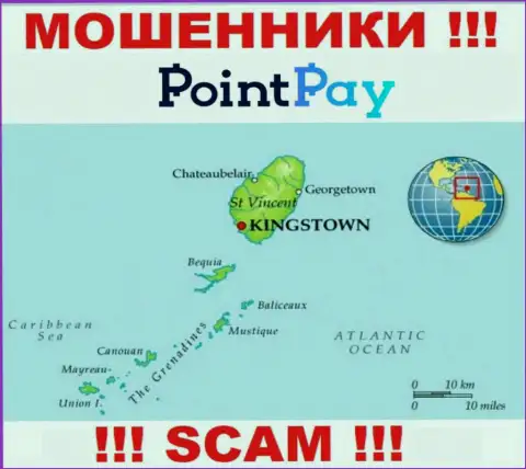 PointPay - это internet-мошенники, их место регистрации на территории Сент-Винсент и Гренадины