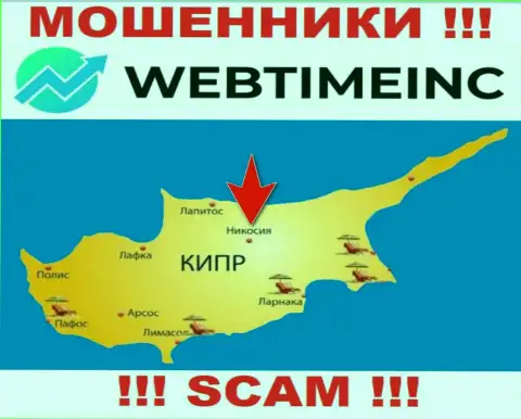 Организация Web Time Inc - это интернет мошенники, пустили корни на территории Nicosia, Cyprus, а это оффшорная зона