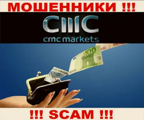 Рассчитываете получить кучу денег, работая совместно с дилинговой организацией CMC Markets ??? Указанные интернет-мошенники не позволят