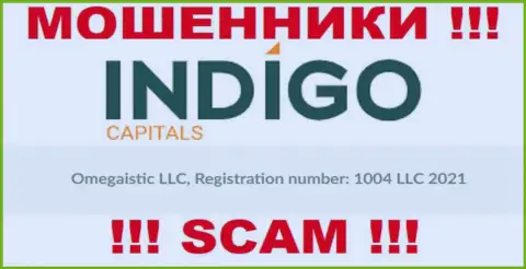 Регистрационный номер еще одной противозаконно действующей организации Индиго Капиталс - 1004 LLC 2021