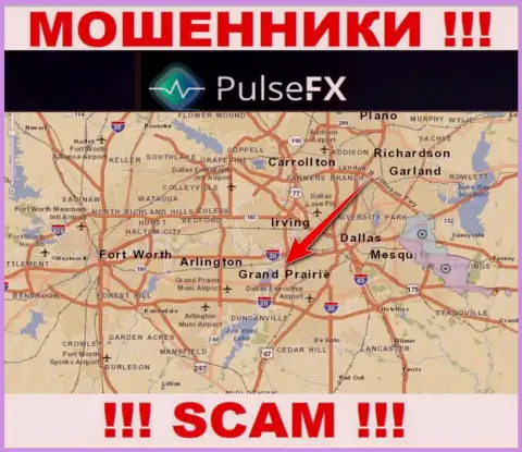PulseFX это незаконно действующая контора, зарегистрированная в оффшоре на территории Grand Prairie, Texas