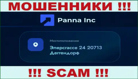 Адрес компании PannaInc на интернет-сервисе - фиктивный ! БУДЬТЕ ОСТОРОЖНЫ !!!