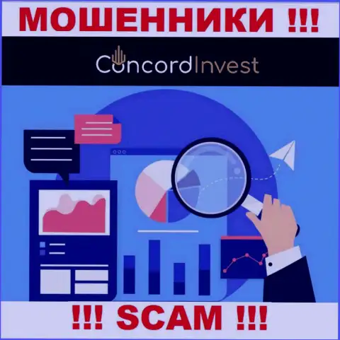 Знайте, организация ConcordInvest Ltd не имеет регулятора - это ВОРЮГИ !!!