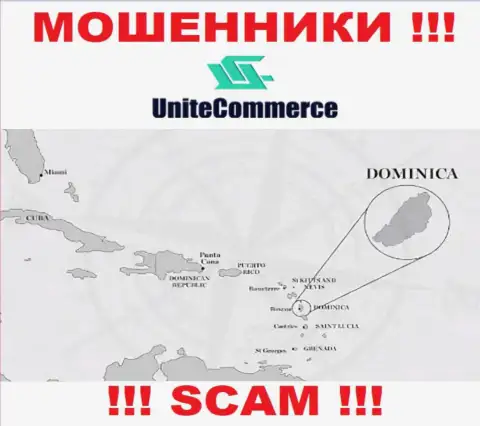 Unite Commerce находятся в офшорной зоне, на территории - Содружества Доминики