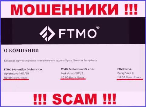 ФТМО Ком - это типичный разводняк, юридический адрес компании - липовый