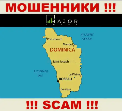 Обманщики Major Trade засели на территории - Доминика, чтоб скрыться от ответственности - МОШЕННИКИ