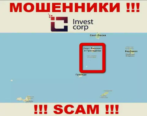 Ворюги InvestCorp расположились на территории - St. Vincent and the Grenadines