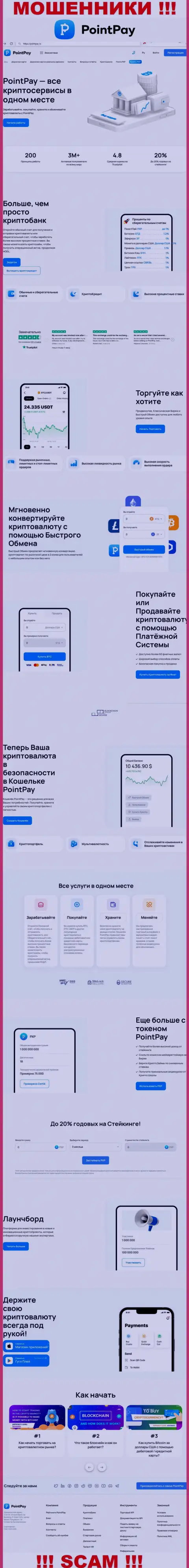 Официальная онлайн-страница компании PointPay Io