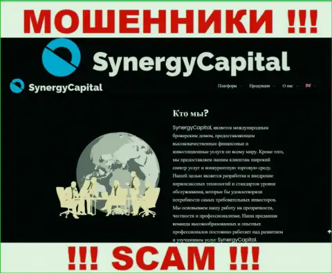 Что касательно типа деятельности SynergyCapital (Broker) - это несомненно разводняк