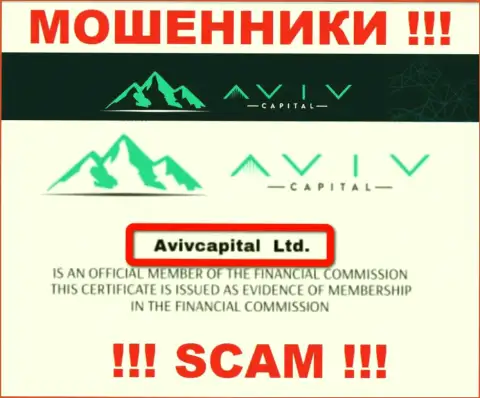 Вот кто владеет конторой Aviv Capitals - это AvivCapital Ltd