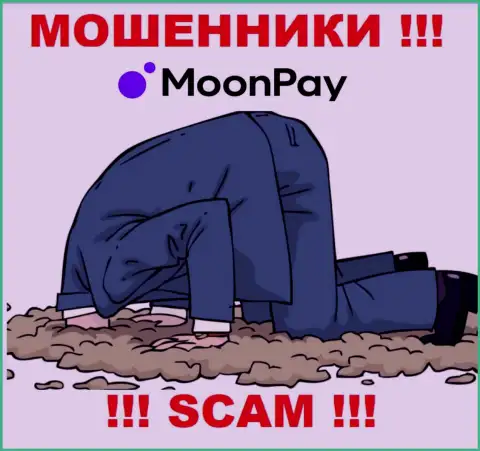 На информационном сервисе шулеров Moon Pay нет ни одного слова о регулирующем органе указанной компании !