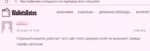 EPayCore - это МОШЕННИКИ !!! Проверять это на своем личном опыте не советуем - отзыв