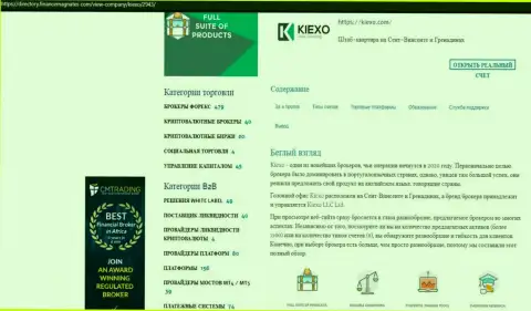Обзор условий для трейдинга дилинговой компании KIEXO выложен в информационном материале и на ресурсе директори финансмагнатес Ком