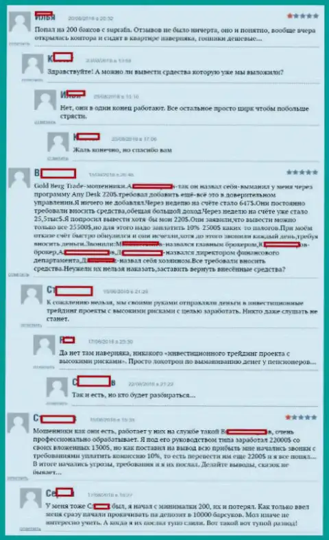 Отзывы валютных трейдеров ФОРЕКС дилинговой компании Супра ЭФЭН, опубликованные ими на интернет-портале boexpert ru